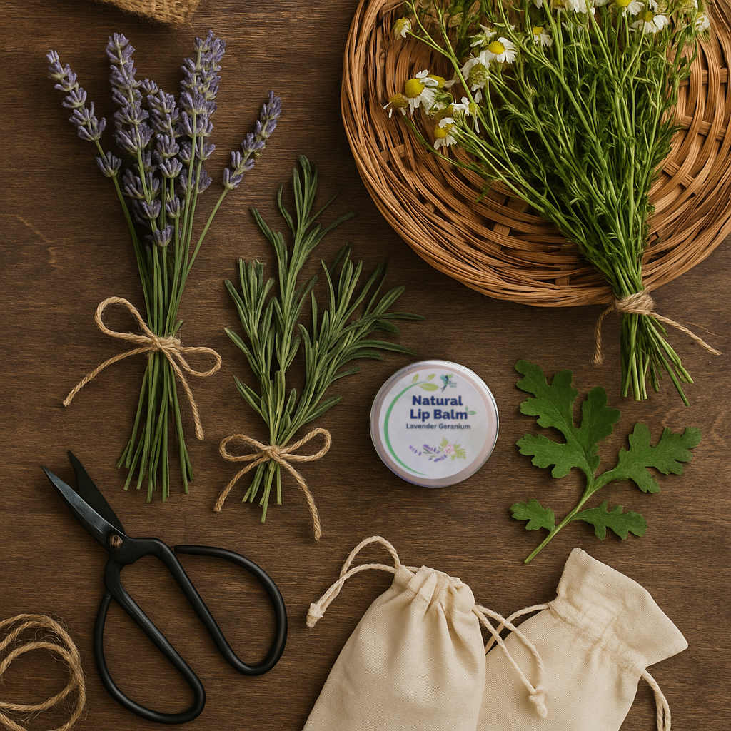 Eco-friendly natural lip balm in recyclable tin